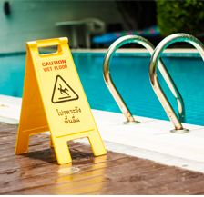 wet floor warning sign